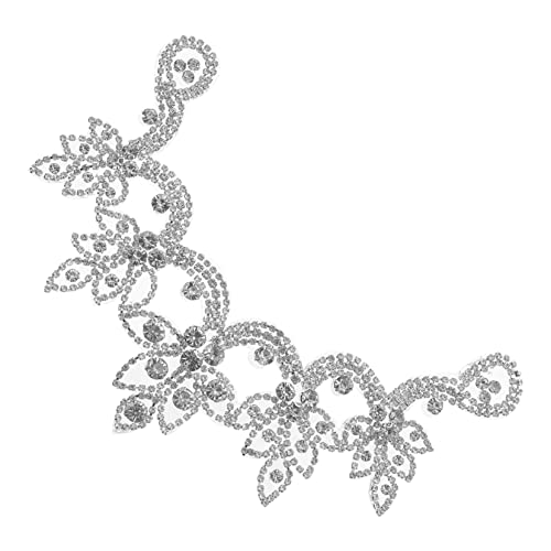 OSALADI Glitzer Strasssteine Applikation zum Aufbügeln Funkelnder Rhinestone Patch für Hochzeit Kleid Schuhe DIY Dekoration und Reparatur Geeignet für Taschen Hüte Socken Langblatt Design OSALADI Glitzer Strasssteine Applikation zum Aufbügeln Funkelnder Rhinestone Patch für Hochzeit Kleid Schuhe DIY Dekoration und Reparatur Geeignet für Taschen Hüte Socken Langblatt Design von OSALADI