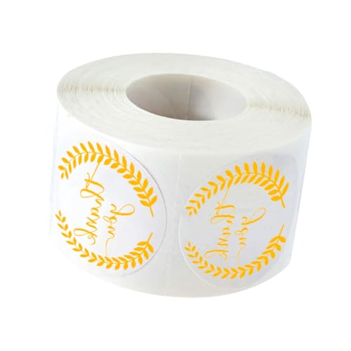 OSALADI Goldene Dankeschön Aufkleber Selbstklebende Etiketten für Verpackungen Kreative Rollenaufkleber für Partys und Backwaren OSALADI Goldene Dankeschön Aufkleber Selbstklebende Etiketten für Verpackungen Kreative Rollenaufkleber für Partys und Backwaren von OSALADI