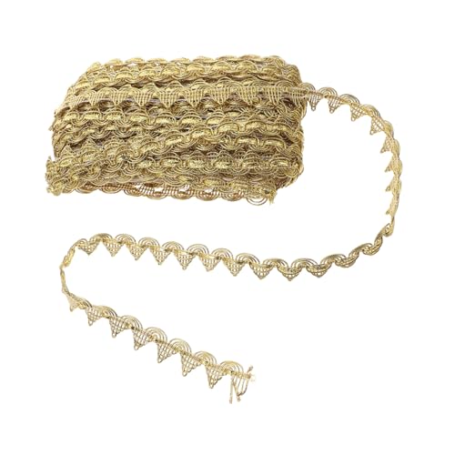OSALADI Goldene Spitze Spitzennähen Spitzenflicken Dekorativer Stoff Spitzenbesatz Goldener Zopf Spitzenbesatz Spitzenbordüre Blumenstickerei OSALADI Goldene Spitze Spitzennähen Spitzenflicken Dekorativer Stoff Spitzenbesatz Goldener Zopf Spitzenbesatz Spitzenbordüre Blumenstickerei von OSALADI