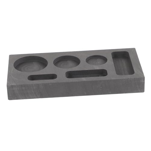 OSALADI Graphitform Schmelzform für Gold Silber Kupfer Barren Gussform mit Hoher Wärmeleitfähigkeit und Verschleißfestigkeit Kompakt für Schmuckherstellung und Basteln OSALADI Graphitform Schmelzform für Gold Silber Kupfer Barren Gussform mit Hoher Wärmeleitfähigkeit und Verschleißfestigkeit Kompakt für Schmuckherstellung und Basteln von OSALADI