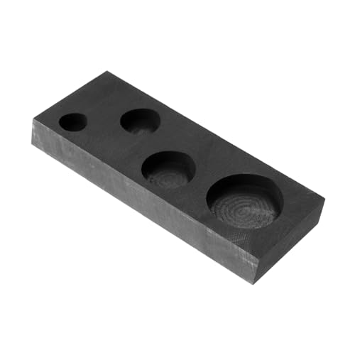 OSALADI Graphittiegel Formguss schmelzen Graphitbarren Graphitform Ingotform Schmelzform Kokille aus Graphit Gussform Graphit Crucible Form Kokillen zum Gießen Gießformen aus Gold Schwarz von OSALADI