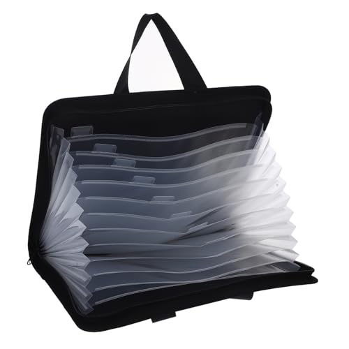 OSALADI Großer Dokumentenordner mit Fächer Design Erweiterbarer Aktenordner aus Robustem Canvas Tragbarer und Leichter Organizer für Legal Papier Vielseitiger Dateihalter für Büro und von OSALADI