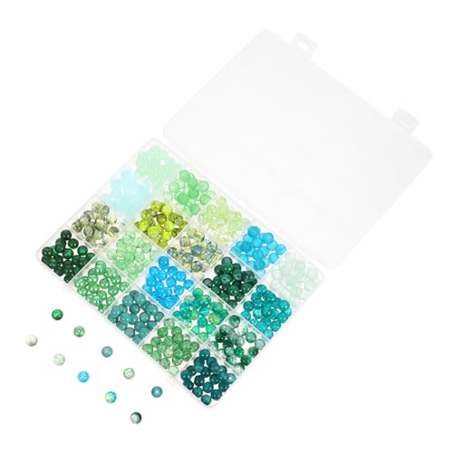 OSALADI Grüne Glasperlen mit Großer Lochöffnung Runde Schmuckperlen für DIY Armbänder Halsketten und Bastelprojekte Inklusive Praktischer Aufbewahrungsbox für Frühling und Sommer OSALADI Grüne Glasperlen mit Großer Lochöffnung Runde Schmuckperlen für DIY Armbänder Halsketten und Bastelprojekte Inklusive Praktischer Aufbewahrungsbox für Frühling und Sommer von OSALADI