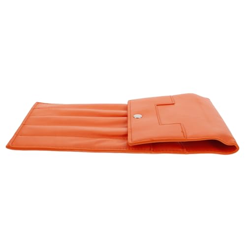 OSALADI Häkelnadel Aufbewahrungstasche Leder Organizer für Strickwerkzeug Tragbare Tasche für Nadeln und Zubehör für Strick und Häkelprojekte Farbige Langlebige Hülle Orange OSALADI Häkelnadel Aufbewahrungstasche Leder Organizer für Strickwerkzeug Tragbare Tasche für Nadeln und Zubehör für Strick und Häkelprojekte Farbige Langlebige Hülle Orange von OSALADI