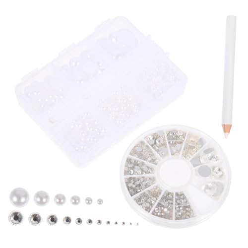 OSALADI Halbrunde Perlen für Nägel Flache Rückseite DIY Schmuckstein Halbperlen Transparent und Ab glasstrass für Nageldesign Bastelverzierung OSALADI Halbrunde Perlen für Nägel Flache Rückseite DIY Schmuckstein Halbperlen Transparent und Ab glasstrass für Nageldesign Bastelverzierung von OSALADI