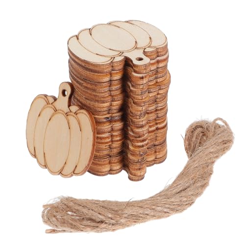 OSALADI Halloween Holz Kürbis Ausschnitte mit Hanfseil DIY Holzscheiben für Kreative Dekorationen und Bastelprojekte für Halloween und Thanksgiving OSALADI Halloween Holz Kürbis Ausschnitte mit Hanfseil DIY Holzscheiben für Kreative Dekorationen und Bastelprojekte für Halloween und Thanksgiving von OSALADI