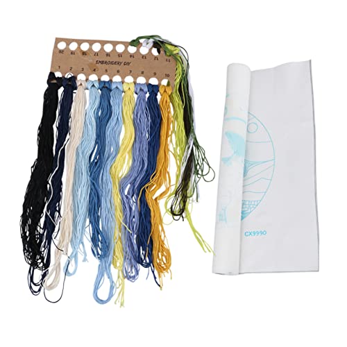OSALADI Handgemachtes Stickerei Kit mit Himmel Muster Diy Kreuzstich Zubehör ohne für Kreative Bastelarbeiten für Anfänger und Erwachsene für Gemeinsame Projekte mit Freunden oder Kindern von OSALADI
