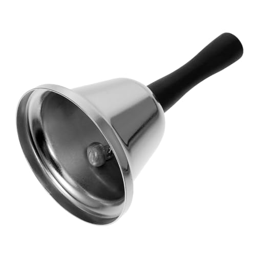 OSALADI Handglocke Aus Edelstahl Handklingel Klasse Glocke Dienerglocke Glocken Rufen Handgehaltene Glocke Klingel Für Klassenmanagement Handglocken Klingeln Für Service Silver Holz OSALADI Handglocke Aus Edelstahl Handklingel Klasse Glocke Dienerglocke Glocken Rufen Handgehaltene Glocke Klingel Für Klassenmanagement Handglocken Klingeln Für Service Silver Holz von OSALADI