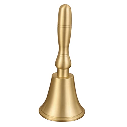 OSALADI Handglocke aus Hochwertigem Kupfer mit Ergonomischem Griff Klarer Klang Klassische Tischglocke für Restaurant Empfang Schule und Party Langlebig und Rostfrei als Dekoratives OSALADI Handglocke aus Hochwertigem Kupfer mit Ergonomischem Griff Klarer Klang Klassische Tischglocke für Restaurant Empfang Schule und Party Langlebig und Rostfrei als Dekoratives von OSALADI