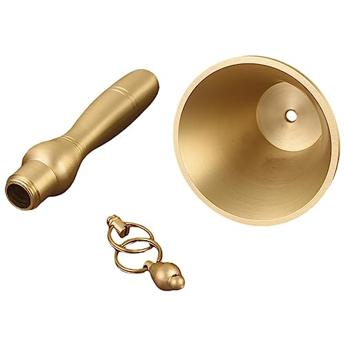 OSALADI Handglocke aus Hochwertigem Kupfer mit Ergonomischem Holzgriff für Restaurants Hotels Schulklassen Serviceglocke Klarer Langlebig für Senioren OSALADI Handglocke aus Hochwertigem Kupfer mit Ergonomischem Holzgriff für Restaurants Hotels Schulklassen Serviceglocke Klarer Langlebig für Senioren von OSALADI