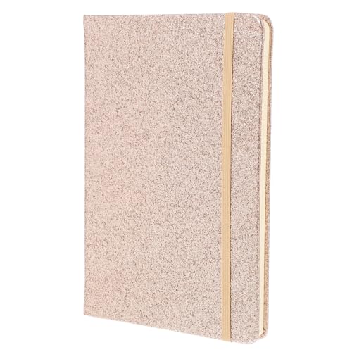 OSALADI Hardcover Notizbuch mit Glitzer Einband Flach Liegend Gebunden mit Lesezeichenband Vielseitiges Schreibjournal für Notizen Tagebuch und Planung Robust und Handlich von OSALADI