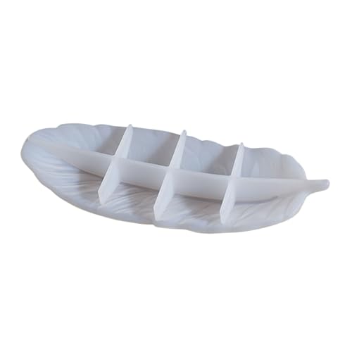 OSALADI Harzhandwerksform Form zur Herstellung von Platten Schimmel für Harz Tablett Harzform Ornamentsharzform Silikonschmuckform für Harz Schalenformen für Epoxidharz Kieselgel Weiß von OSALADI