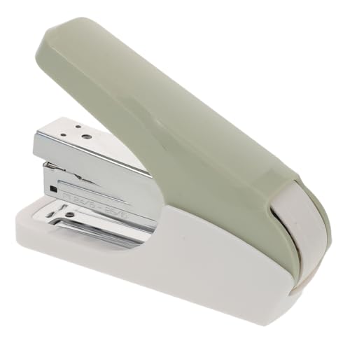 OSALADI Heavy Duty Single Finger Desktop Stapler Leichtes Tragbares Bindegerät für Papier und Bücher Büro Schulgebrauch Robuster Abs-Metall-Kombination Müheloses Heften Handlich und von OSALADI