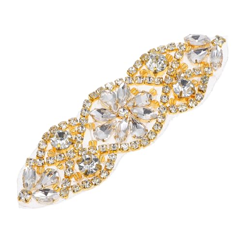 OSALADI Hilfsmaterialien für Strassentkala Nähkostüm-Patch-Zubehör nähen Diamante Funkeln Braut- lilo Brautapplikationen Applikationen für Schuhe Strasssteine Golden OSALADI Hilfsmaterialien für Strassentkala Nähkostüm-Patch-Zubehör nähen Diamante Funkeln Braut- lilo Brautapplikationen Applikationen für Schuhe Strasssteine Golden von OSALADI