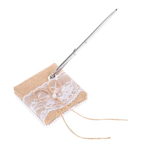 OSALADI Hochzeits Signierstift aus Leinen und Dekorativer Kugelschreiber für Gästebücher Valentinstagsgeschenk Eleganter Stift für Feiern und Anlässe von OSALADI