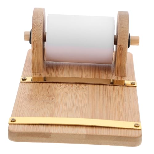 OSALADI Holz Notizpapierhalter Praktisch Multifunktional Schreibtisch Organizer mit Notizzettelrolle Mobiler Eleganter Memo Roll Halter für Büro Zuhause und Arbeitsbereiche von OSALADI