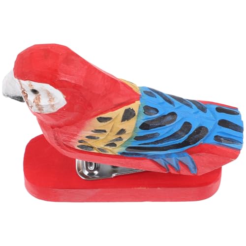 OSALADI Holz Tier Stapler Handgefertigter Mini Hefter für Büro Dekoration Kreatives Design Form Eines Roten Papageis für Schule Bürobedarf OSALADI Holz Tier Stapler Handgefertigter Mini Hefter für Büro Dekoration Kreatives Design Form Eines Roten Papageis für Schule Bürobedarf von OSALADI
