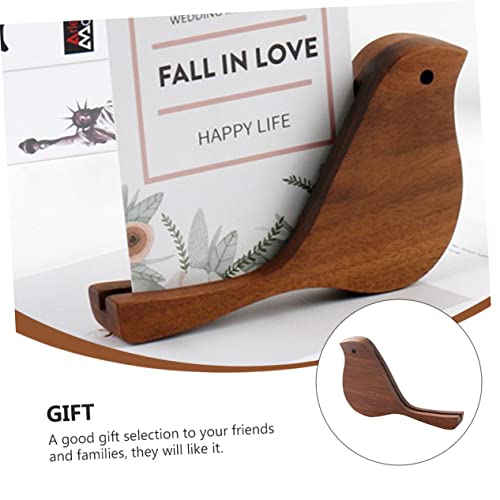 OSALADI Holz Vogel Dekoration Desktop Postkartenhalter Kreativer Schreibtischkalender aus Walnussholz mit Glatter Oberfläche und Handgefertigtem Design als und Moderne Wohnzimmerschmuck OSALADI Holz Vogel Dekoration Desktop Postkartenhalter Kreativer Schreibtischkalender aus Walnussholz mit Glatter Oberfläche und Handgefertigtem Design als und Moderne Wohnzimmerschmuck von OSALADI