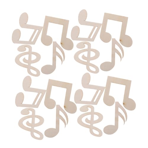 OSALADI Holz-musiknoten Bastelset Naturbelassene Unbemalte Holzstücke Höhe pro Packung Kindgerechte DIY Malspielzeuge für Kreative Musik-dekoration und Lernspaß OSALADI Holz-musiknoten Bastelset Naturbelassene Unbemalte Holzstücke Höhe pro Packung Kindgerechte DIY Malspielzeuge für Kreative Musik-dekoration und Lernspaß von OSALADI