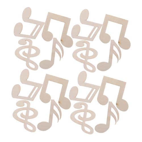 OSALADI Holz-musiknoten zum Bemalen Natürliche Unbehandelte Holzformen Diy-bastelprojekte Kreative Partydekoration und Kinderfreundliche Graffiti-spielzeuge OSALADI Holz-musiknoten zum Bemalen Natürliche Unbehandelte Holzformen Diy-bastelprojekte Kreative Partydekoration und Kinderfreundliche Graffiti-spielzeuge von OSALADI