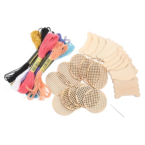 OSALADI Holzanhänger Teilig Runde Diy Kreuzstich Holzchips mit Löchern Tragbar für Kreative Handarbeiten Professionelles Zubehör für Stickmuster Kompatibel mit Nähgarn OSALADI Holzanhänger Teilig Runde Diy Kreuzstich Holzchips mit Löchern Tragbar für Kreative Handarbeiten Professionelles Zubehör für Stickmuster Kompatibel mit Nähgarn von OSALADI