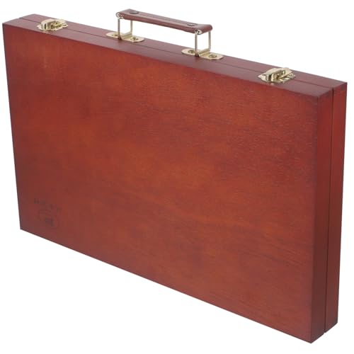 OSALADI Holzmalbox mit Griff Künstler Aufbewahrung für Farben und Pinsel Langlebig Hochwertigem Holz für Outdoor und Projekte Geschenkfertig OSALADI Holzmalbox mit Griff Künstler Aufbewahrung für Farben und Pinsel Langlebig Hochwertigem Holz für Outdoor und Projekte Geschenkfertig von OSALADI