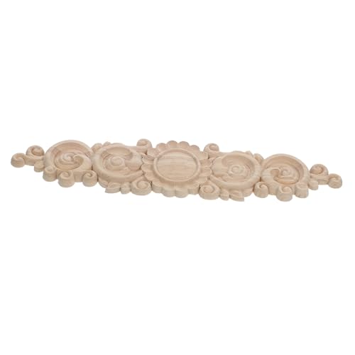 OSALADI Holzornament Möbel Holzschnitzerei Applikation Klassisch Elegantes Möbeldekor Holzdekor Handgefertigt Natürliche Oberfläche Für Schrank Wohnzimmer OSALADI Holzornament Möbel Holzschnitzerei Applikation Klassisch Elegantes Möbeldekor Holzdekor Handgefertigt Natürliche Oberfläche Für Schrank Wohnzimmer von OSALADI
