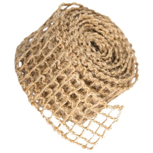 OSALADI Jute Band mit Gittermuster Vintage Geschenkband für DIY Bastelarbeiten Hochzeit Deko Wiederverwendbar Robust und Vielseitig für Geschenkanhänger Blumenarrangements Partygestaltung von OSALADI