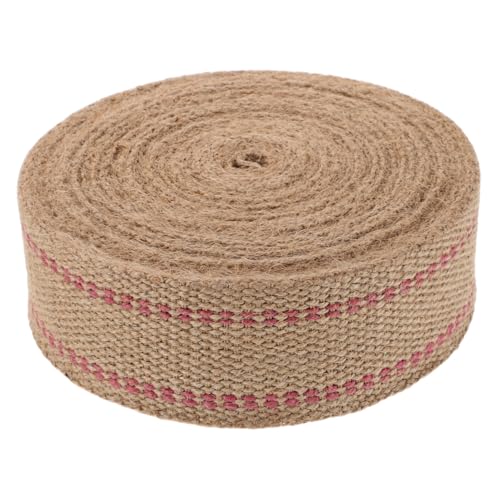 OSALADI Jute-gurtband mit Rotem Streifen Breit Polsterband für Stuhlreparatur Möbelverstärkung DIY Handwerk Gartenbindung Dekoratives Naturfarbenes Webband OSALADI Jute-gurtband mit Rotem Streifen Breit Polsterband für Stuhlreparatur Möbelverstärkung DIY Handwerk Gartenbindung Dekoratives Naturfarbenes Webband von OSALADI