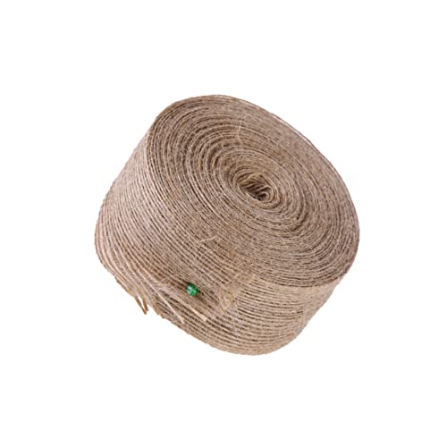 OSALADI Juteband Breit Naturfarbenes Jutegewebe Webband für Dekoration DIY Handwerk Geschenkverpackung Blumenvasen Verschönerung von OSALADI