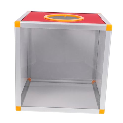OSALADI Kasten -Box Spendenboxen für Fundraising Lagerung von Tombola-Tickets Großer Tombola-Verlosungsbehälter Tombola für Tickets Tombola-Losbehälter MDF rot von OSALADI