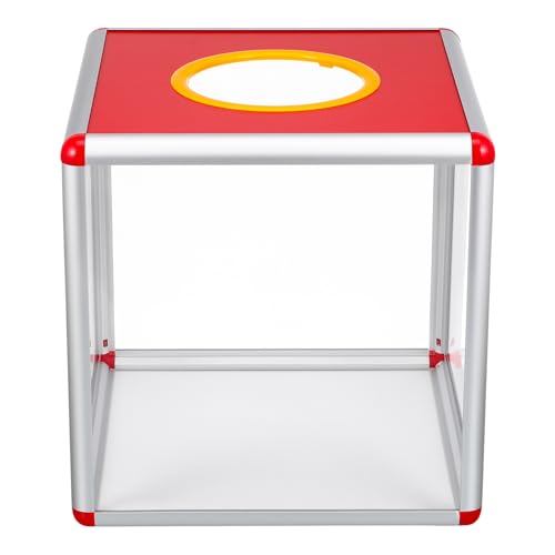 OSALADI Kasten Tombola-preisbox Spendenboxen Für Fundraising Zeichnung Stimmzettel Billet Quadrate Großer Tombola-verlosungsbehälter Wahlcontainer Rezeption Transparent Mdf von OSALADI