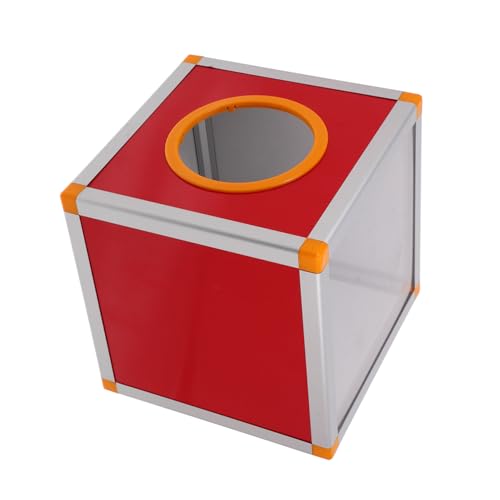 OSALADI Kasten -box Tickettrommel Tombola Liefert Tombolatrommel Spendenboxen Für Fundraising Tombola Für Tickets Tombola-losbehälter Rot Aluminiumlegierung von OSALADI