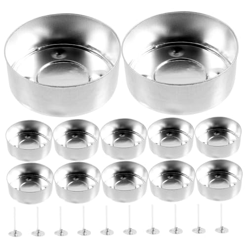 OSALADI Kerzenhaltern und Dochten Aluminium Box für Kerzenherstellung Kleine Kerzengläser für Teelichter Teiliges Diy Kit für Kreative OSALADI Kerzenhaltern und Dochten Aluminium Box für Kerzenherstellung Kleine Kerzengläser für Teelichter Teiliges Diy Kit für Kreative von OSALADI