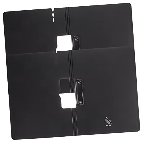 OSALADI Klemmbrett Ordner mit Aufbewahrung Faltbares Clipboard für Bürobedarf zur Organisation von Dokumenten Stabil und Vielseitig Einsetzbar Tiefgrau von OSALADI