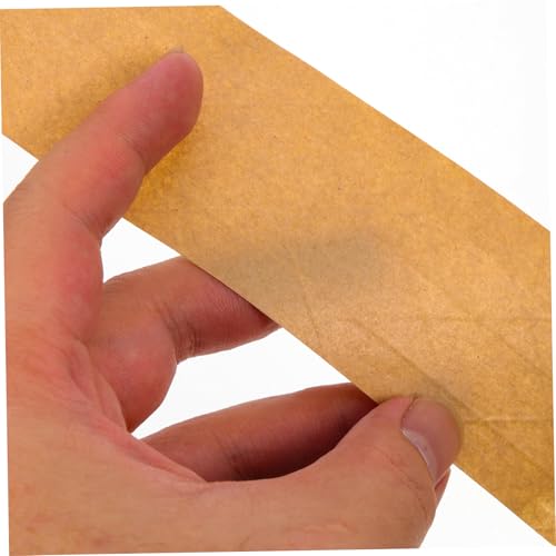 OSALADI Kraftpapier Klebeband Hochklebend Umweltfreundliches Verpackungsband aus Beschreibbarem Hitzebeständigem Packpapier für Kartonversand und Verpackung von OSALADI