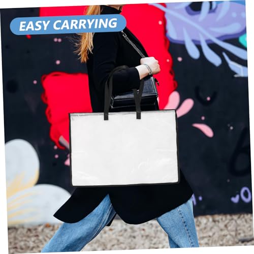 OSALADI Kunst portfolio tasche Groß mit Reißverschluss und Griff Transparenter Organizer für Poster Kunstwerke und Dokumente Langlebig Tragbar Sicherer Schutz für Künstler und Studenten OSALADI Kunst portfolio tasche Groß mit Reißverschluss und Griff Transparenter Organizer für Poster Kunstwerke und Dokumente Langlebig Tragbar Sicherer Schutz für Künstler und Studenten von OSALADI