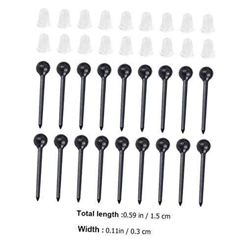 OSALADI Kunststoff Ohrring Verschlüsse Ohrstecker Rückseiten für DIY Schmuckherstellung Hautfreundlich Langlebig und Leicht Geeignet für Verschiedene Ohrringarten und Ersatzbedarf von OSALADI
