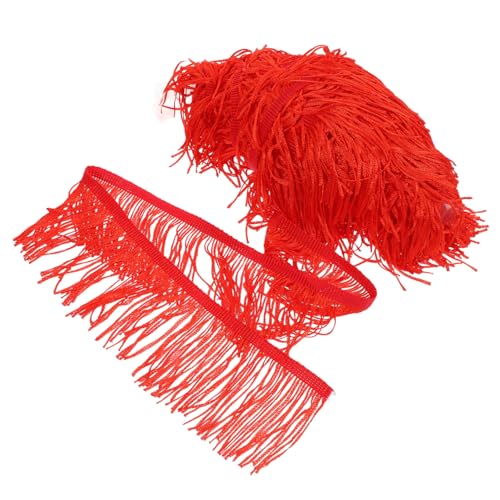 OSALADI Laternenquastenspitze klein Party Lampenschirm trimmen drinnen Quastenbesatz aus Polyester Fransenmaterial Mehrzweck-Quaste Laternen-Fransendekoration Bekleidungsbesatzmaterial rot OSALADI Laternenquastenspitze klein Party Lampenschirm trimmen drinnen Quastenbesatz aus Polyester Fransenmaterial Mehrzweck-Quaste Laternen-Fransendekoration Bekleidungsbesatzmaterial rot von OSALADI