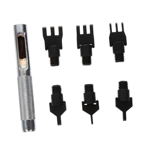 OSALADI Leder Lochstanzer Prong Tool für DIY Lederhandwerk Präziser Gürtel Lochschneider mit Austauschbaren Köpfen für Professionelle Lederbearbeitung und Handnähprojekte OSALADI Leder Lochstanzer Prong Tool für DIY Lederhandwerk Präziser Gürtel Lochschneider mit Austauschbaren Köpfen für Professionelle Lederbearbeitung und Handnähprojekte von OSALADI