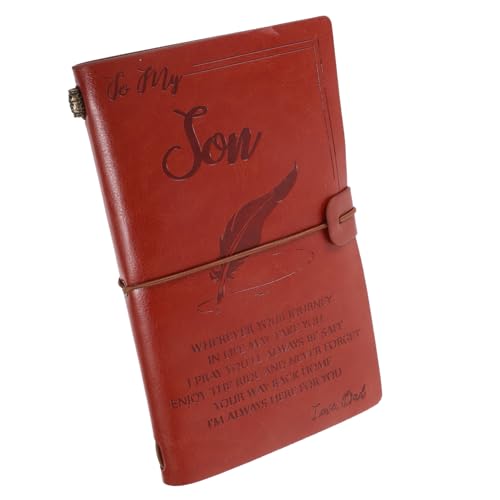 OSALADI Leder Notizbuch für Geschäftsleute Tragbares Kreatives Notizbuch mit Dekorativem Design für Büro Reisen und Persönliche Notizen von OSALADI