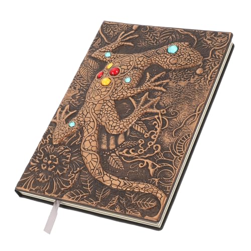 OSALADI Leder Notizbuch mit Stilvollem Eidechsen Relief Robustes Hardcover Leicht und Tragbar Geeignet für Büro Studium und Tägliche Planung Praktisches Business Schreibjournal OSALADI Leder Notizbuch mit Stilvollem Eidechsen Relief Robustes Hardcover Leicht und Tragbar Geeignet für Büro Studium und Tägliche Planung Praktisches Business Schreibjournal von OSALADI