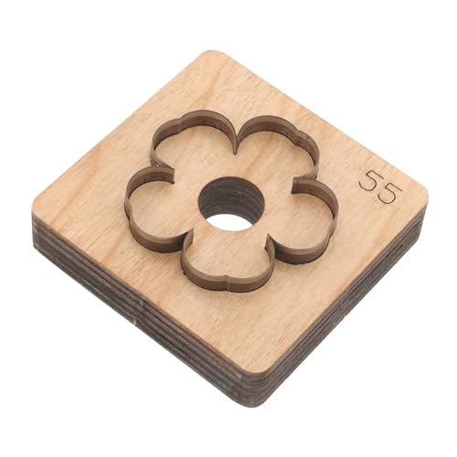 OSALADI Leder sterben Schneiden gestanzte Formen Lederhandwerksform Lederhandwerksvorlage Form für Lederstreifen Lederschneider hölzerne Stanzform Leder-Stanzform aus Holz Metall von OSALADI