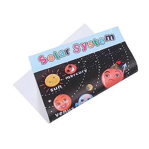 OSALADI Lernposter Frühkindliche Wandbilder mit Weltraum Planeten Muster für Vorschulkinder Wiederverwendbar und Langlebig für Spielzimmer und Bildungszwecke von OSALADI