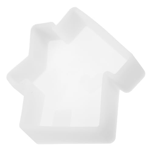 OSALADI Liebeshausform Einzigartig Dekorationen Weihnachten Geformt Formgehäuse Hausformen Weihnachtshaus Silikonform Aus Papier Halloween Seifenformen Weiß Kieselgel von OSALADI
