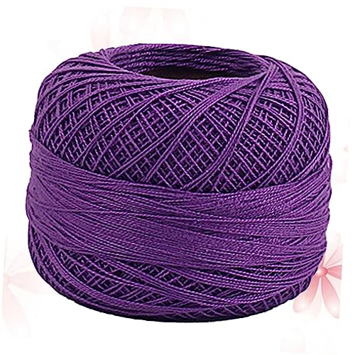 OSALADI Lila Baumwollgarn Dünner Langlebiger Handstrickfaden für DIY Pullover Schal Mützen Weiches Warmes Garn zum Häkeln und Basteln für Handarbeit und Strickprojekte OSALADI Lila Baumwollgarn Dünner Langlebiger Handstrickfaden für DIY Pullover Schal Mützen Weiches Warmes Garn zum Häkeln und Basteln für Handarbeit und Strickprojekte von OSALADI