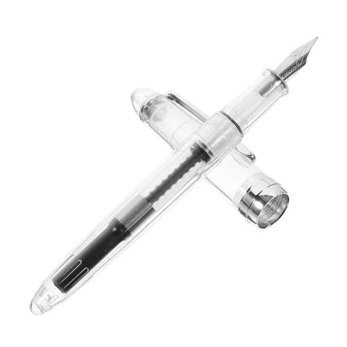 OSALADI Löschstift Tinte Kalligraphie Füllfederhalter Spitze Schreiben Brunnen Füller Reisestift Stifte Büro Stift glatter Schreibstift transparenter Schreibstift Rostfreier Stahl von OSALADI
