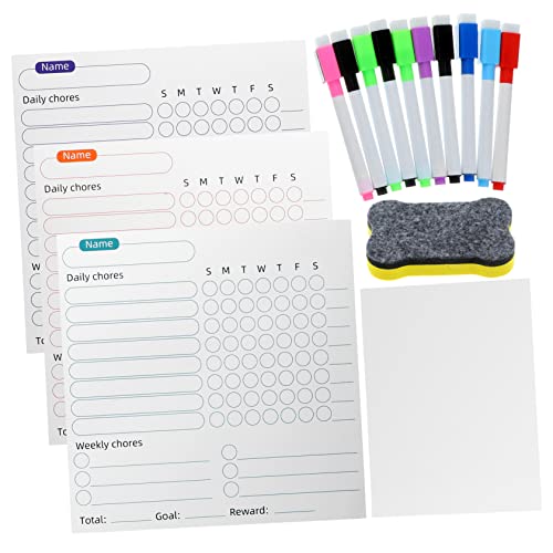 OSALADI Magnetische Whiteboard Teilig Wiederbeschreibbares Planungsboard für Kühlschrank Magnetische Tafel mit Haupttafeln Blankotafel Markern Radiergummi für Familienorganisation OSALADI Magnetische Whiteboard Teilig Wiederbeschreibbares Planungsboard für Kühlschrank Magnetische Tafel mit Haupttafeln Blankotafel Markern Radiergummi für Familienorganisation von OSALADI