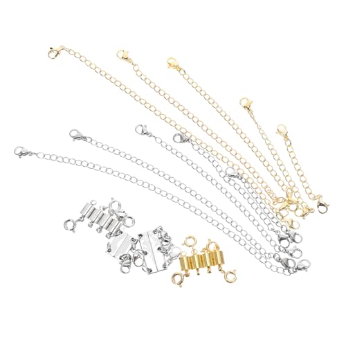 OSALADI Magnetischer Schmuckverschluss aus Rostfreiem Stahl Zylindrischer Magnetverschluss für Halsketten und Armbänder Vielseitige für DIY Schmuckherstellung und Verlängerung von OSALADI