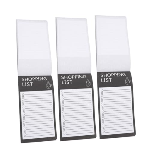 OSALADI Magnetisches Einkaufslisten Notizpad für Kühlschrank mit Praktischem Magnetrücken Stilvolles Design für Notizen und Erinnerungen für Täglichen Gebrauch von OSALADI